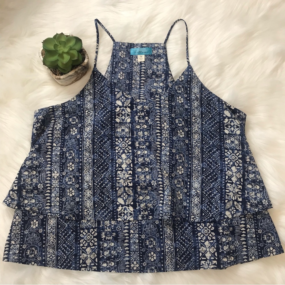 Buttons Racerback Spaghetti Strap Shirt - Picture 10 of 10